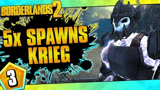 Borderlands 2  5x Spawns Krieg Challenge Run  Day 3 [upl. by Camella]