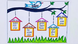 Sangya ka chartSangya chartSangya ka chart in hindiSangya projectHindi Grammer tlmSangya hindi [upl. by Shanly]