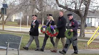 REMEMRANCE DAY 2023  Battleford Legion br9 [upl. by Klimesh]