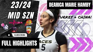 Dearica Marie Hamby Highlights 202324  Turkey amp China Top Leagues [upl. by Letha303]