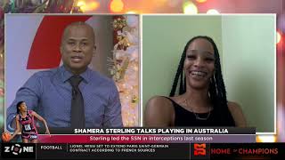 Shamera Sterling talks playing in Australia Sterling is an elite player in Suncorp Netball League [upl. by Slrahc]