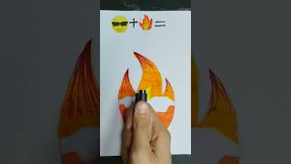 Satisfying fire painting🔥🔥😎art artpainter shortsart drawing painting tiktok shorts [upl. by Lon]