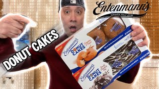 Entenmann’s® Donut 🍩 Cakes Cinnamon Sugar amp Double Chocolate Chip food review [upl. by Grunberg8]