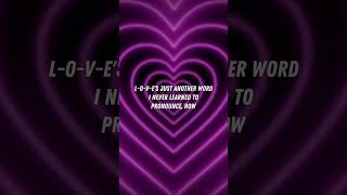 LOVEs just another word Ill never learn to pronounce katyperry popmusic lyrics [upl. by Cully]