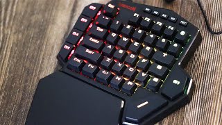 ASMR Redragon Diti Unboxing Best OneHanded Mechanical Keyboard [upl. by Lirrad]