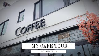 Cafe Tour Vlog North County Roastery Oceanside CA [upl. by Wera]