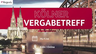 Kölner VergabeTreff  Austausch mit über 250 Vergabepraktikern  Reguvis [upl. by Novled]