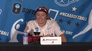 Alabama Softball Super Regional Game Two Press Conference [upl. by Mailliw]