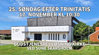 Gudstjeneste 17 november kl 1030 vSune Skarsholm [upl. by Yralam351]