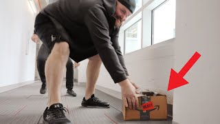 Package Thief CAUGHT IN 4K in the office [upl. by Aleetha385]