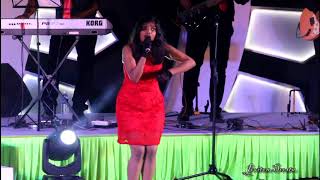 Kaushmi Pai Fondekar singing konkani song at the Goencho avaz finals 2018 [upl. by Akinor]