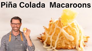 Easy Piña Colada Macaroons Recipe [upl. by Aerahs]