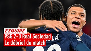 PSG 20 Real Sociedad  Le débrief du match aller dans LÉquipe du Soir [upl. by Zigmund26]