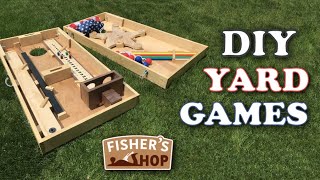 Woodworking Fishers Yard Games [upl. by Semadar]