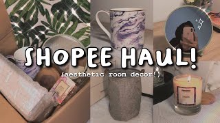 shopee room decor haul🌿✨ indonesia [upl. by Clayborn]