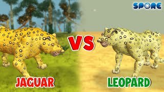 Jaguar vs Leopard  Jungle Beast vs Savannah Beast S1E8  SPORE [upl. by Ayanaj]