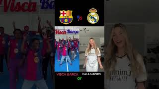 Visca Barca❤️ vs Hala Madrid🤍 football barcelona realmadrid viscabarsa halamadrid trending [upl. by Alleyn]