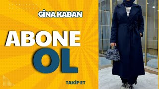 Gina Kaban  Kaşe Kaban Modelleri  MODACEREN TESETTUR GİYİM [upl. by Odraboel]