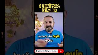 1 DAKİKADA İSİMLER ADLAR [upl. by Dnaltruoc777]