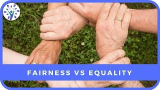 THE DIFFERENCE BETWEEN FAIRNESS amp EQUALITY  Tips for a Happier Life [upl. by Noslrac427]