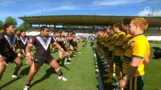 Rugby League HAKA juniors NeoZ v Aust [upl. by Whatley]