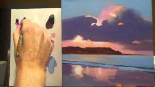 Acrylic landscape painting techniques Lessons for beginners Part 4 [upl. by Nnaj]