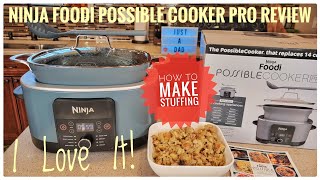 Review Ninja Foodi Possible Cooker PRO 85 QT Multi Slow Cooker MC1001 MAKES AWESOME STUFFING [upl. by Ishmul]