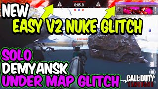 VANGUARD EASY NUKE GLITCH SOLO Under Map DEMYANSK Glitch Easy Nukes Call of Duty Vanguard Glitch [upl. by Munroe]