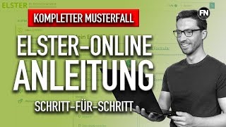 VORLAGE Elster Online Steuererklärung selber machen  Mein Elster Steuererklärung ausfüllen [upl. by Neltiak]