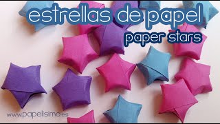 Cómo hacer estrellas de papel pequeñas [upl. by Critchfield]