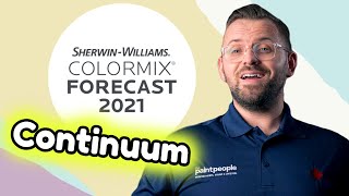 2021 COLOR TRENDS  SHERWIN WILLIAMS COLOR PALETTES  CONTINUUM [upl. by Ledba]