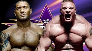 Batista vs Brock Lesnar Wrestlemania 30 [upl. by Adnohsar972]