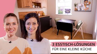 Drei EsstischLösungen für kleine Küchen  Smart gelöst 💡  INTERIYEAH [upl. by Spenser]