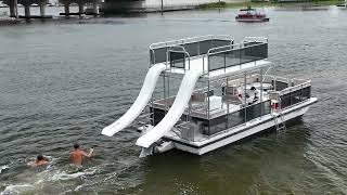 Panama City Beach  Attraction  Pontoon Boat Rentals [upl. by Atnes]