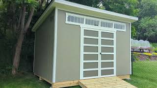 Costco Yardline Montague 12 x 8 Wood Storage Shed Consumer Review [upl. by Ellatnahc76]