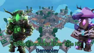 Roblox Bedwars Elder Tree Kit Gameplay [upl. by Luhe]