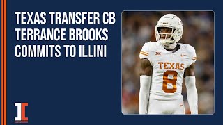 LIVE POD Texas transfer CB Terrance Brooks commits to Illini [upl. by Buroker]