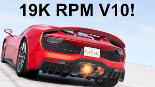 The 19000 RPM Civetta Scintilla BeamNG Drive [upl. by Rosetta]