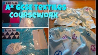 A GCSE TEXTILES COURSEWORK Tips on getting top marks in textiles [upl. by Bari510]