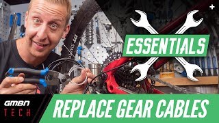 GMBN Tech Essentials Ep5  Replace MTB Gear Cables [upl. by Anehsuc561]