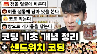 코딩이란 프로그래밍 언어 알고리즘 기초 개념 정리해드립니다 ft 샌드위치 코딩 [upl. by Downey]