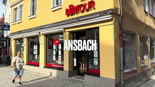 4K Ansbach  Bayern Deutschland Innenstadt Brücken Center [upl. by Nnyre]