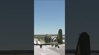 DOUGLAS C47D Landing After Troop Drop MSFS [upl. by Nawyt]