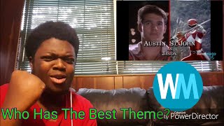 Top 10 Power Rangers Theme Songs Reaction Watchmojo [upl. by Bertrand]