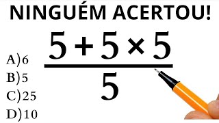 MATEMÁTICA BÁSICA  QUANTO VALE A EXPRESSÃO❓ [upl. by Amsab]