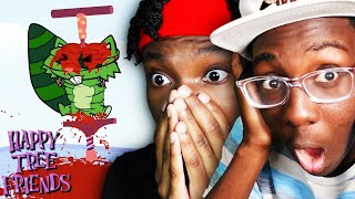 The Most GRUESOME Deaths In HAPPY TREE FRIENDS Reaction w Denzel [upl. by Letta428]