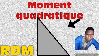 Moment quadratique dun section triangle rectangle RDM indiamaroo movies [upl. by Anaerb]