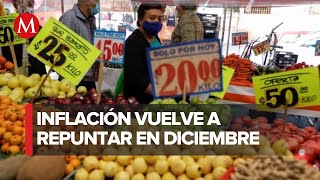 Inflación en México sube en la primera quincena de diciembre Inegi [upl. by Alatea]