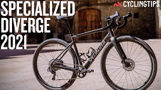 2021 Specialized Diverge gravel bike firstride review [upl. by Knowland799]