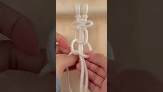 TUTORIAL Basic Macrame Knots series 4🧶 Square Knot Picot macrame inspiration diy tutorial [upl. by Cross]